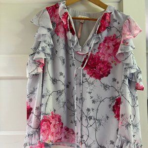 Ted Baker - Floral Cold Shoulder Blouse. Never worn, excellent condition